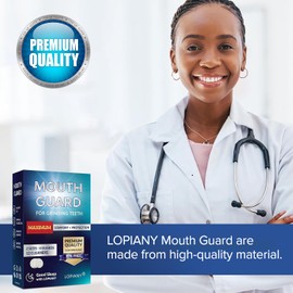 LOPIANY Mouth Guard for Grinding Teeth, Night Guard for Grinding Teeth, Mouth Guard, Night Guard with 12 Cleaning Tablets