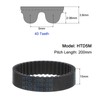 sourcing map HTD-5M Rubber Toothed Belt 200 mm Circumference x