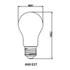 Noxion Lucent LED E27 Filament Bulb, Clear, 8.5 W, 1055