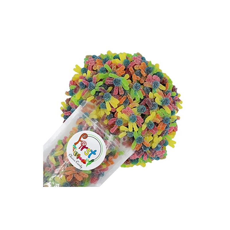 FirstChoiceCandy Sour Gummy Octopus (Sour Rainbow, 2 Pound (Pack of