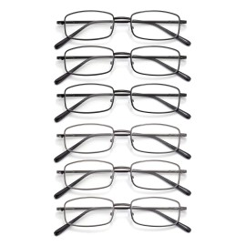 Autojouls Best Metal Reading Glasses Blue Light Blocking Spring Hinge Readers Lightweight