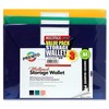Premier Stationery Premto A4 Button Storage Wallets. Assorted Colours. Pack