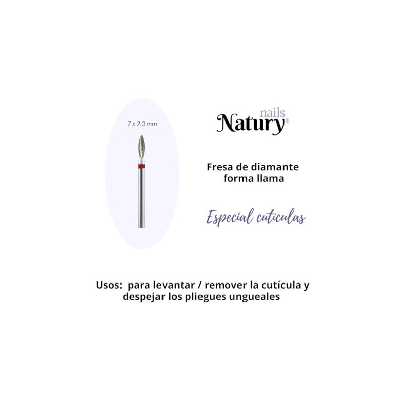 Natury Nails Set of 3 2.3mm Diamond Nail Drill Bits