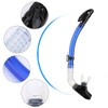 Full Dry Breathing Tube with Comfortable Silicone Mouthpiece and Single