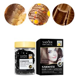 30 Capsulas Tratamiento Para Cabello Vitaminas Sadoer Nutricin Aceite De Ricino Para El Cuidado Del Pelo Extracto De Kemiri                           