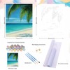 Natuyalo Beach Landscape Paint by Numbers Kit for Adults Beginner