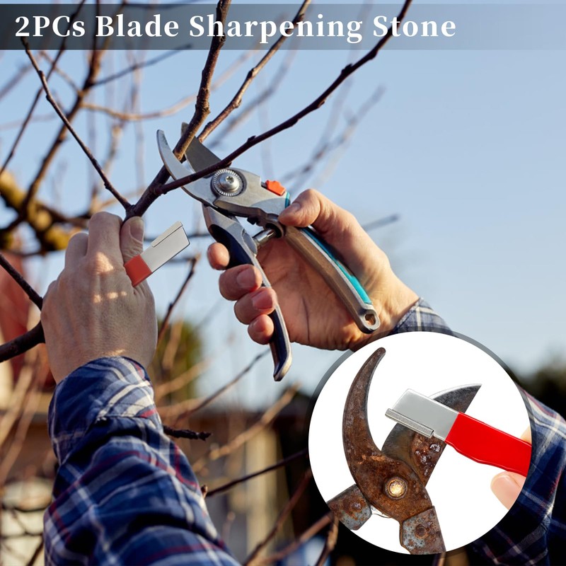 6 Pack Garden Tool Blade Sharpener Portable Blade Sharpener for