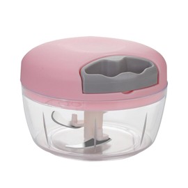 Onion Cutter - Pink Vegetable Slicer, 3 Blades, 500 ml, Multi Chopper and Vegetable Cutter, Manual for Lightning-fast Cutting of Onions, Meat, Garlic and Other Vegetables (Pink, 500 ml)