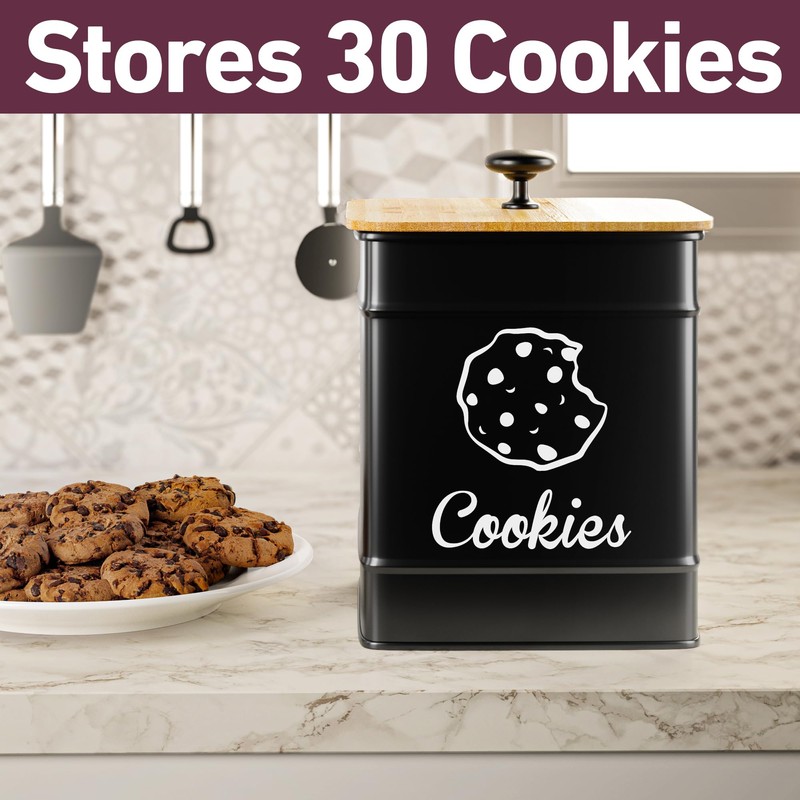 Cookie Jar with Airtight Lid - 1 Gallon - 6"D