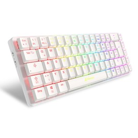 Sharkoon PureWriter W65 White, RGB, 2.4 GHz Wireless Connection, Kailh Red