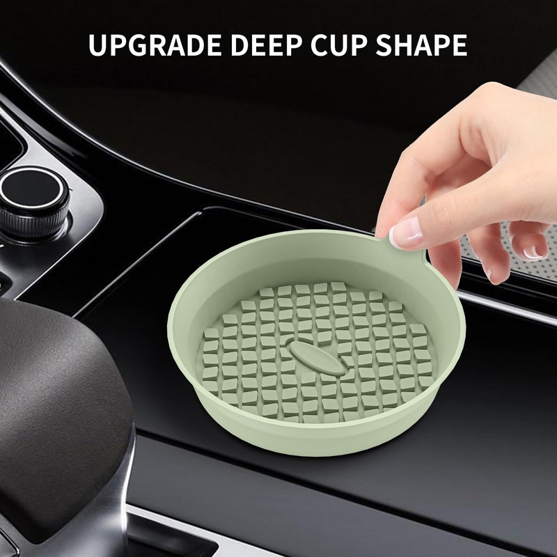 ME.FAN Car Cup Holder Coasters [4 Pack] Silicone Cups Mats,
