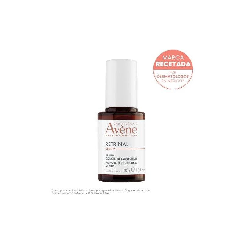 Avene Retrinal Serum Facial Antiedad Niacinamida y Acido Hialuronico, 30ml