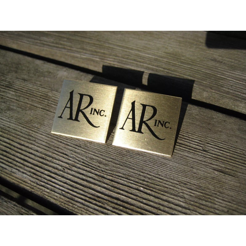 Acoustic Research 2 Acoustic Research Speaker Brass Badge 1-1/8" AR-3