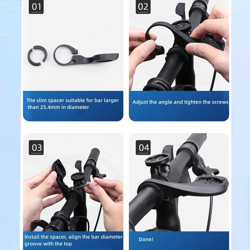 SUKOUSRAM Out Front Bike Handlebar Mount Compatible with Garmi n