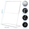 EHWINE 6 Pack 8.5 x 11 Acrylic Sign Holder, Clear