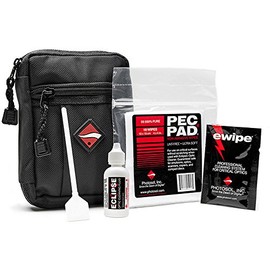 Photographic Solutions Digital Survival Kit - Type-3 (24mm) Sensor Swabs, PEC-PAD Photo Wipes, E-Wipe Packet, Eclipse Optic Cleaning Fluid - Camera Cleaning Kit with Travel Bag