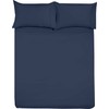 Shreem Linen Microfiber RV Sheet Sets, 60x80 Camper Queen, Navy