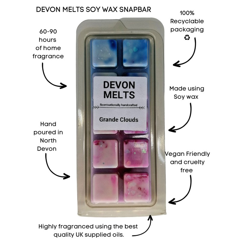 Devon Melts - Grande Clouds - Highly Scented 100% Soy