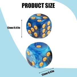 Colourful Dice Set 6-Sided, 20 Pieces Colourful Dice for Tenzi, Colours Dice Set, Dice Games Table Games, Multicoloured Dice Set, Colourful Dice