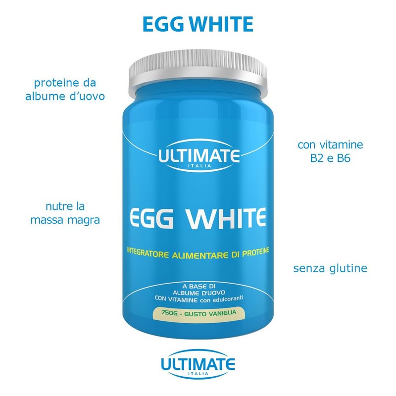 Ultimate Italia Egg White – Proteine di Albume dell'Uovo -