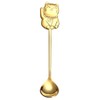 MUUYYI Stainless Steel Coffee Dessert Spoon Cute Cat Shape Teaspoon