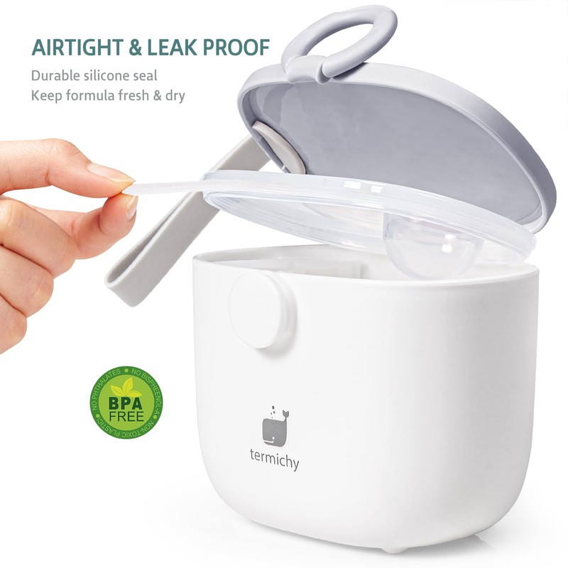 Termichy Baby Formula Dispenser, Portable Formula Dispenser Container with Scoop