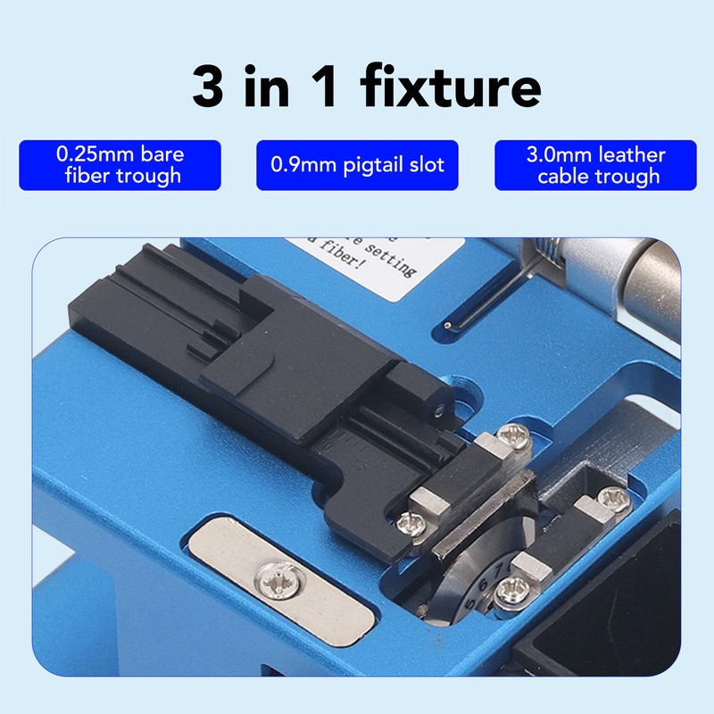 Fiber Cleaver Tool Kit Optical Cutter High Accuracy Cold Welding