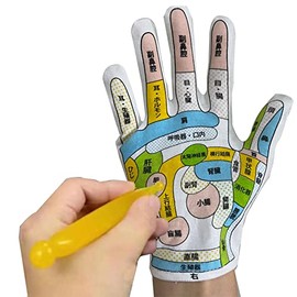 GCJP Gloves (Refreshing by Yourself) Pressure Point Palm Hand Massage Stick Equipment