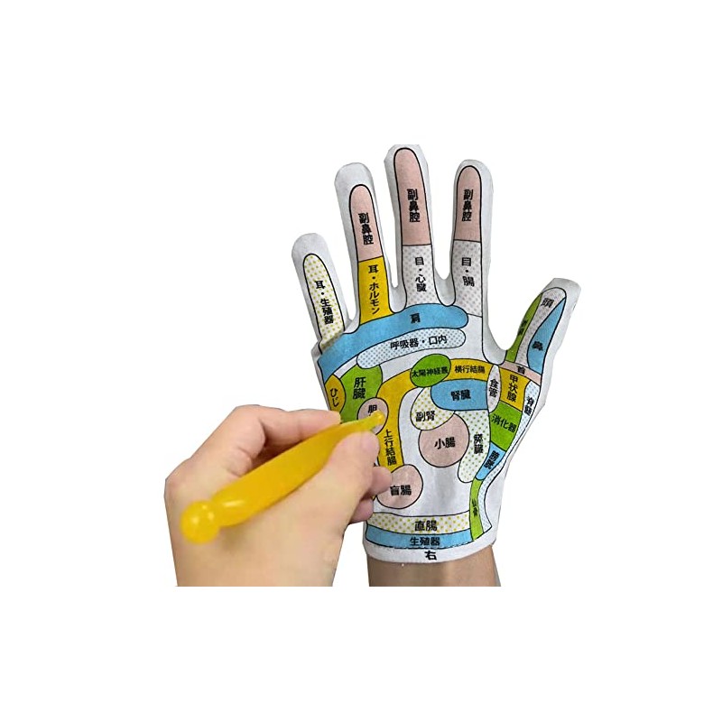 GCJP Gloves (Refreshing by Yourself) Pressure Point Palm Hand Massage