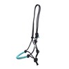USG 15050024 Knot Headcollar Braided Noseband with Rhinestones Black Shetty/Pony