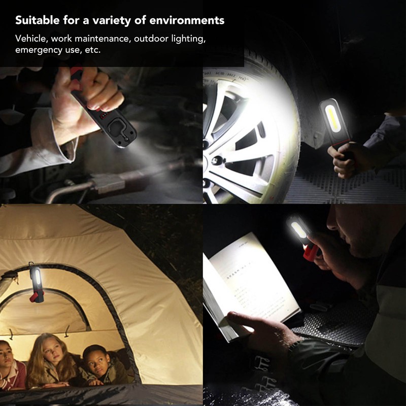 LED Work Light Magnetic 360 Degree Rotatable High Brightness Rechargeable