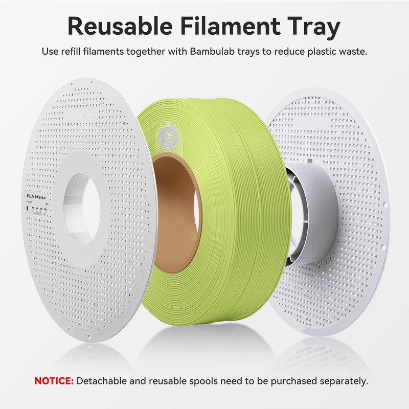 3DTOOLS Original 1.75MM PLA Matte Refill Filament High Toughness High