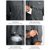 Men's Sun Protection Fishing Shirts Long Sleeve Travel Work Shirts