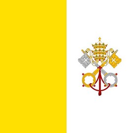 Vatican City Flag 3ft x 2ft Medium - 100% Polyester - Metal Eyelets - Double Stitched by Perfectflags