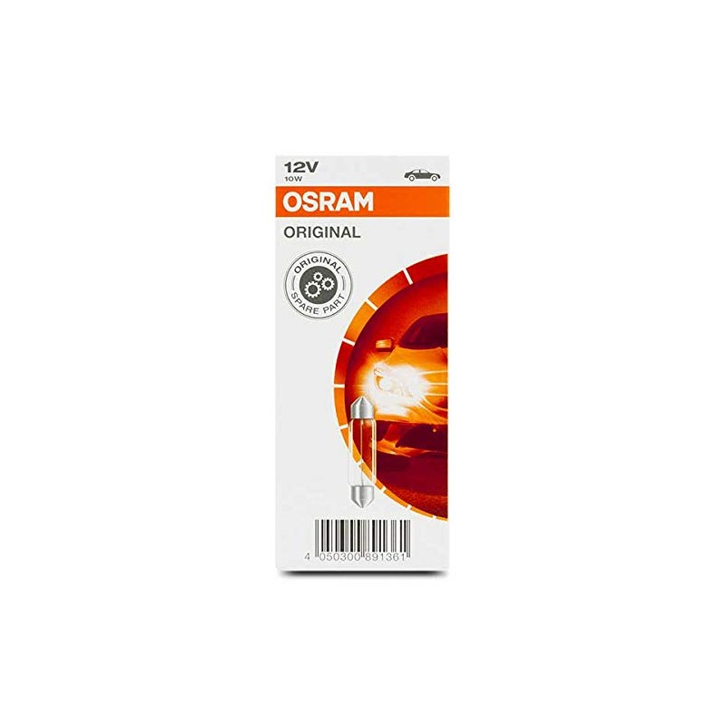 Osram 6411 Original Sofit Lamp Socket SV8.5-8, 12 V, 10