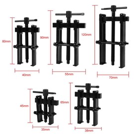 MACHSWON Adjustable Two Jaw Puller Remover Two Jaw Bearing Puller for Removal Bearing or Gears, Pulley, and Flywheel, Motorcycle Car Auto Removing Kit 2.5"