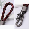 Aotoyou Leather Braided Key Fob Key Chain Short for Keys