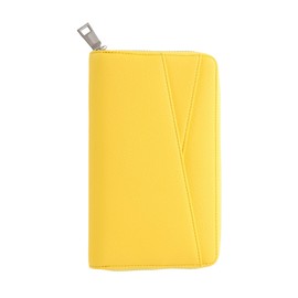 [KYOWARABE] Passbook Case, Magnetic Proof, Passbook Holder, Storage Capacity More Than Appearance x 18 Colors to Choose from x 8 Passbook Pockets, 12, yellow