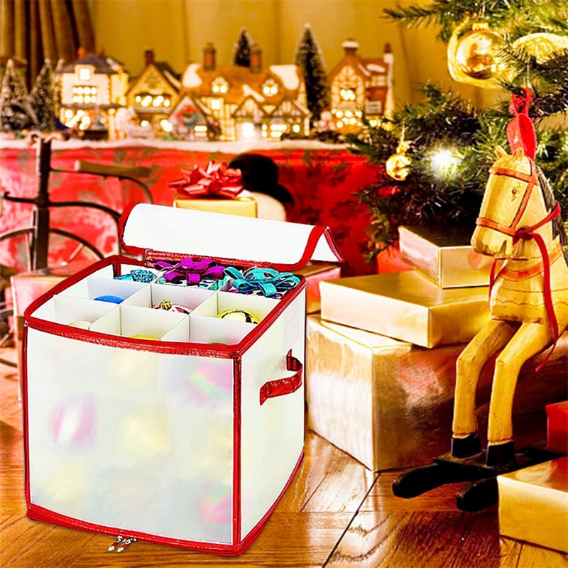 Transparent Storage Organizer Case for Storing Xmas LED Lights Garlands