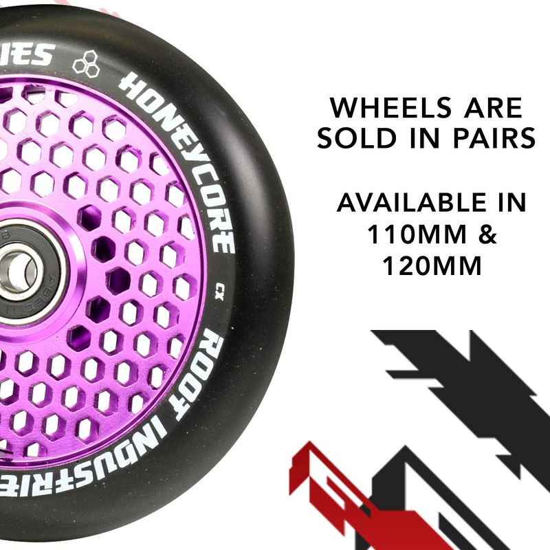 Root Unisex – Erwachsene Honeycore Scooter-Räder, Lila, 110mm