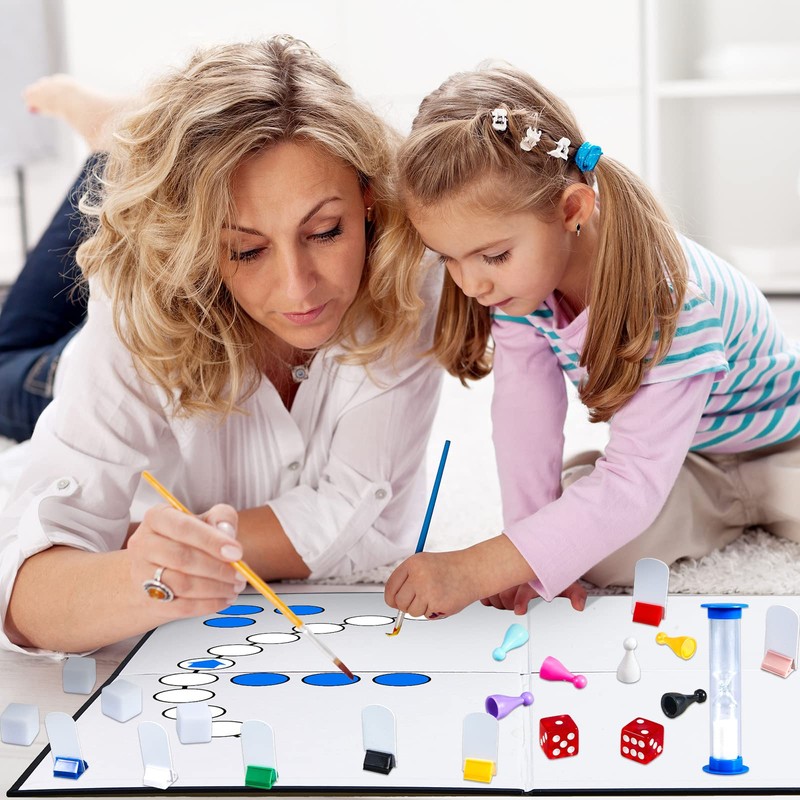 Deekin 131 Pcs DIY Create Your Own Board Game Kit