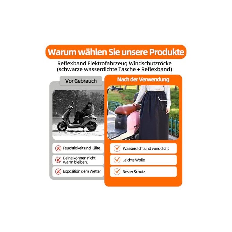 Scooter Leg Protector Universal 600D Oxford Fabric Rain and Wind