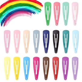 WeddHuis Pack of 20 Seamless Hair Clips for Hair Styling and Make-Up - No Bending, Curl Clips, Hair Pins