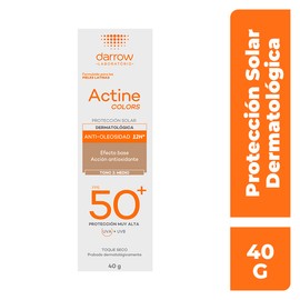 Darrow Actine Colors Protector Solar FPS 50 Anti-Oleosidad Tono 2 Medio
