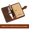 TheAntiq Refillable Tan Field Journal Diary Cover with Pen Loop