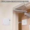 sourcing map Punch-Free 1000g Automatic Sliding Screen Door Closer, Multifunctional