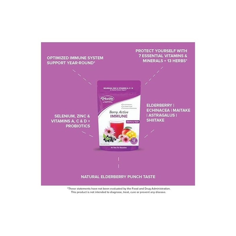 Morlife Berry Active Immune Elderberry Punch 200g