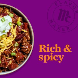 McCormick Chili Topping Seasoning, Flavor Maker, 4.4 oz