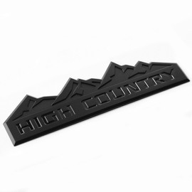 Yoaoo 1x Genuine Black High Country Emblem Badge Door Tailgate 3D Nameplate for Silverado 1500 2500Hd Sierra 3500Hd OEM Flat