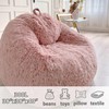 LIFEREVO Fluffy Faux Fur Bean Bag Chair Cover (No Filler),